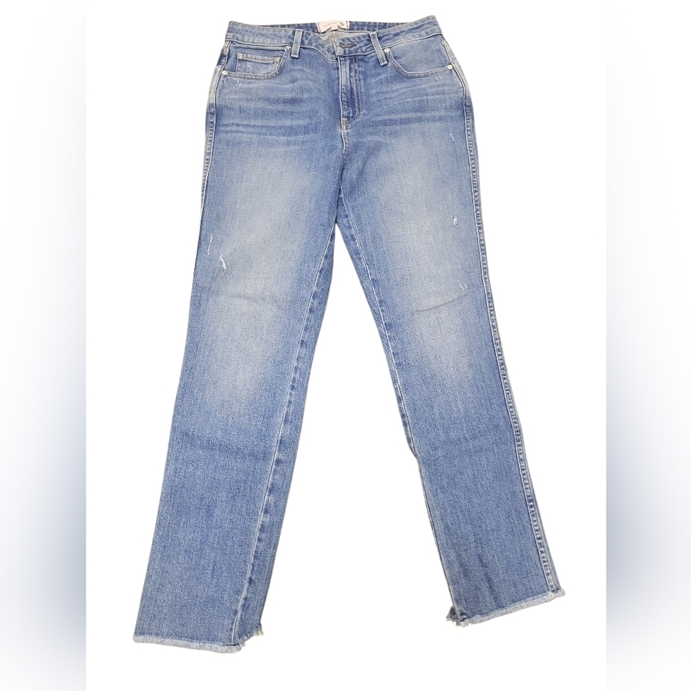 SUNDRY Women's Embroidered Slim Straight Jeans